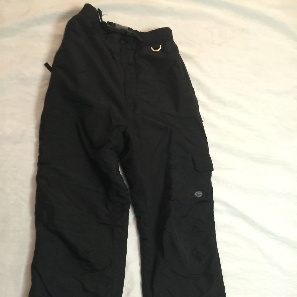 🍎🍎🍎  SLALOM BOYS GIRLS NYLON SKI SNOW PANTS SIZE YOUTH  L 🍎🍎🍎